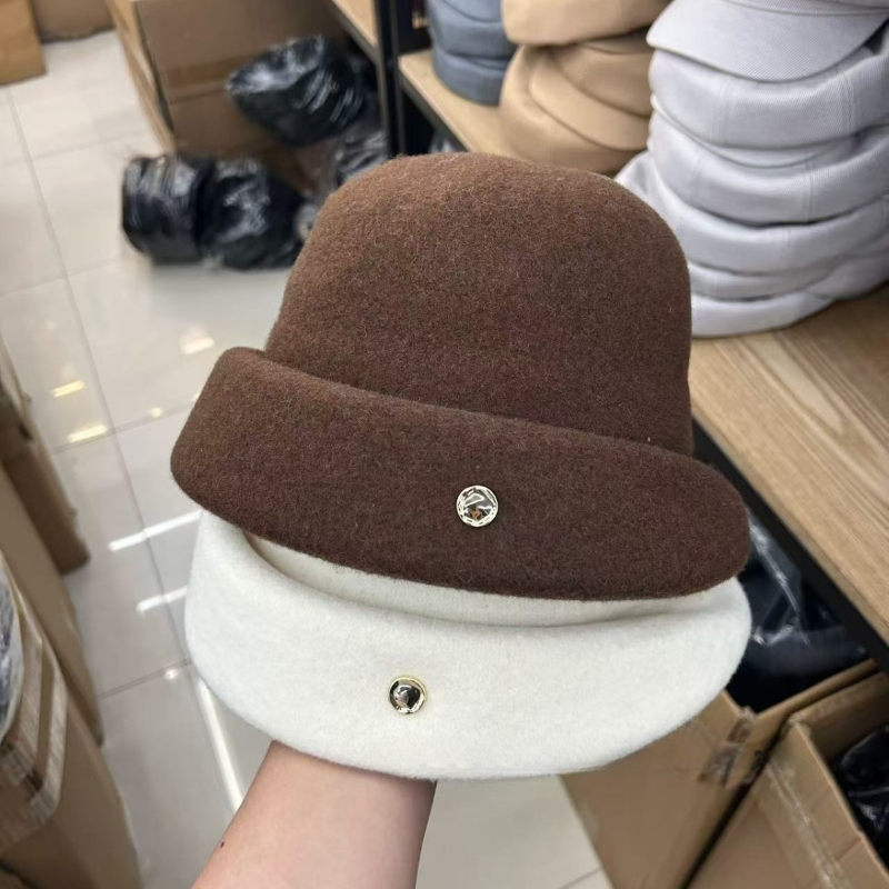 Fedora Hat Wool - Czapki z wełny i kaszmiru na