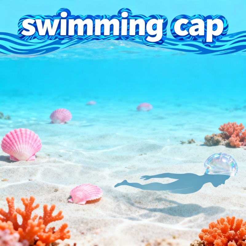 Swim Hat Silicone - Wygodna czapka pływacka dla dzieci, silikonowa,