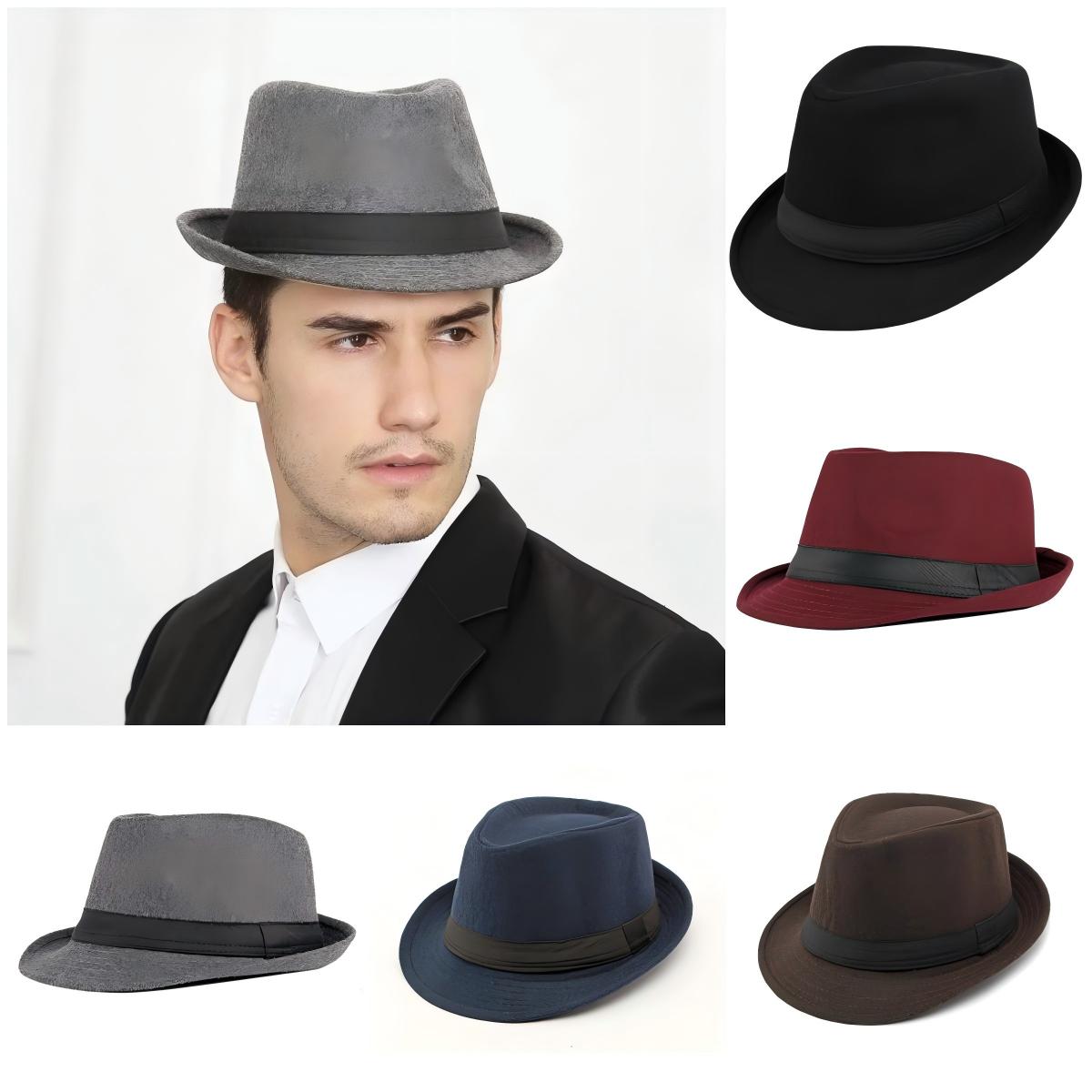 Fedora Hat Wool - Kapelusz męski Nowy styl jesienno-zimowy Brytyjski