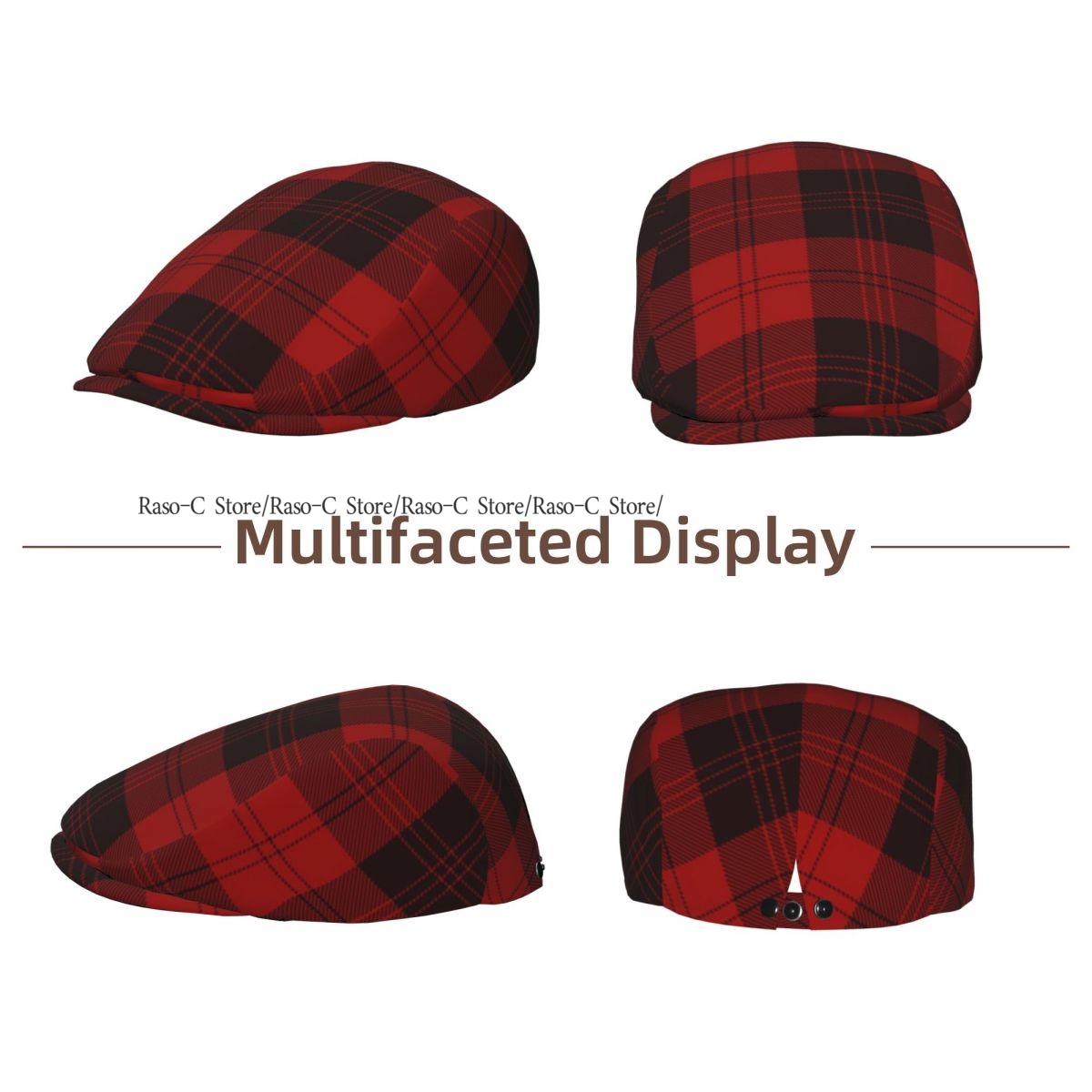 Czerwona czapka typu flat cap  – Newsboy Cap Ivy recenzja i cena